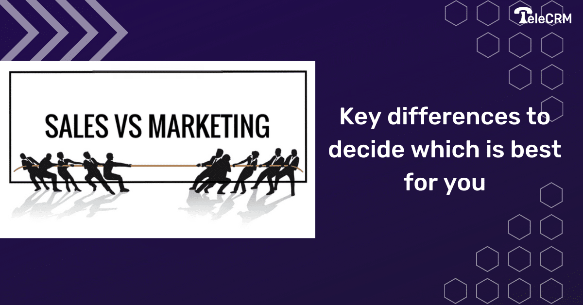 Sales vs marketing