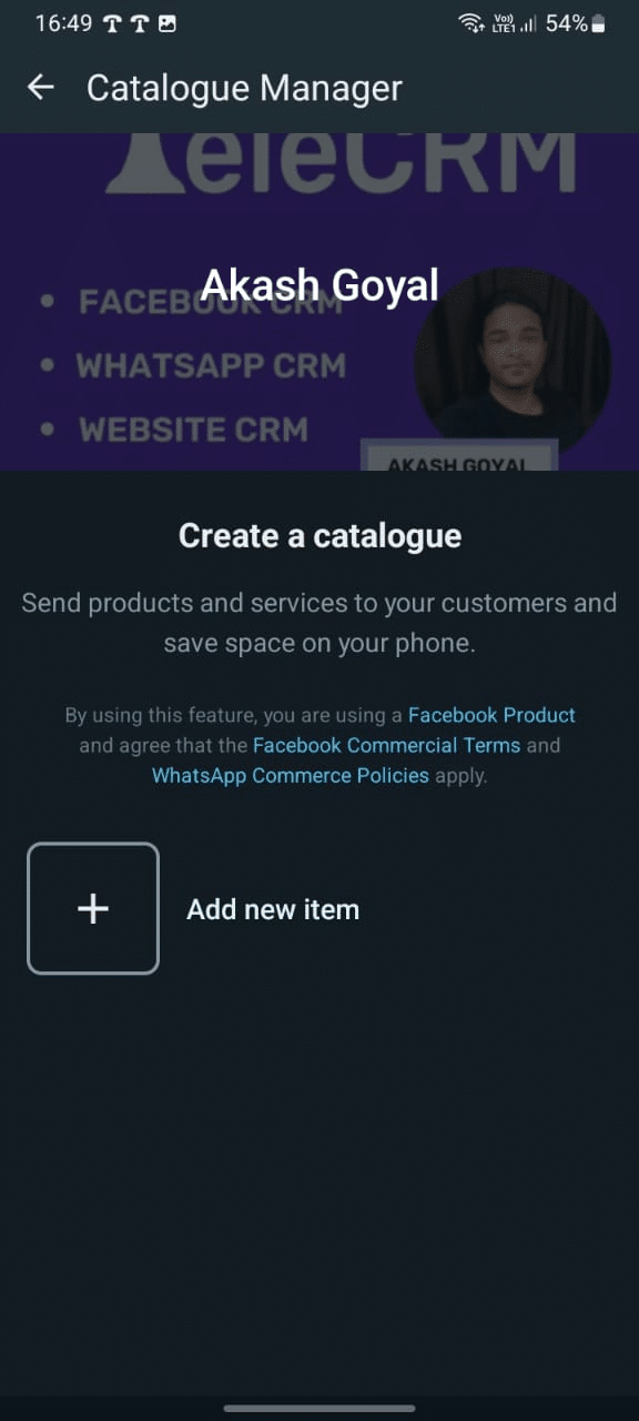 Add Products or Services in the Catalog:
