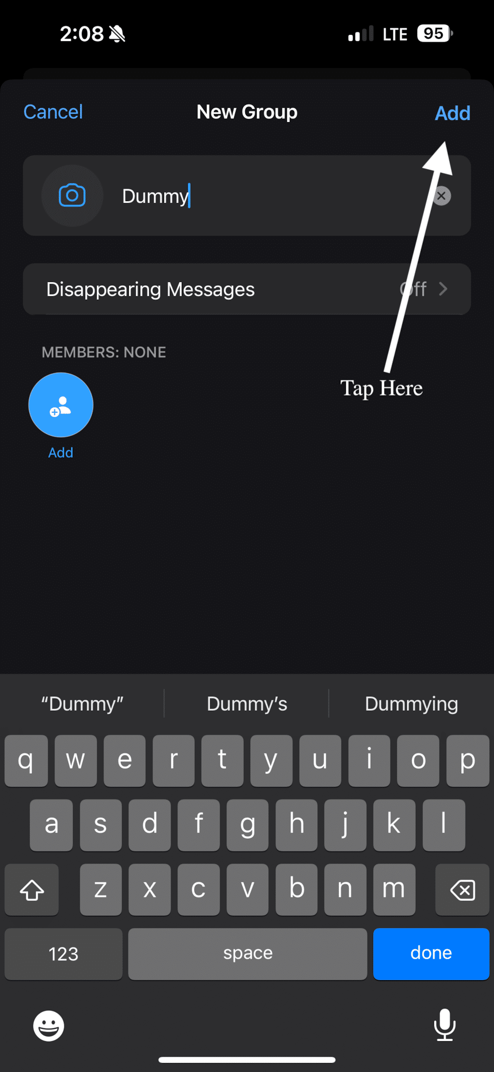 Creating new group for WhatsApp community.