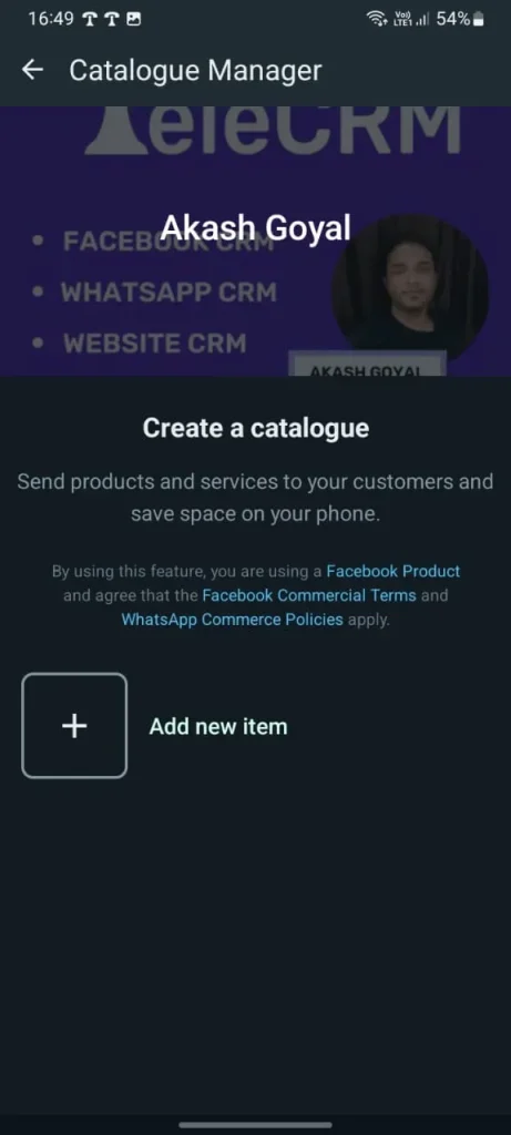 WhatsApp Businss 'Catalog'