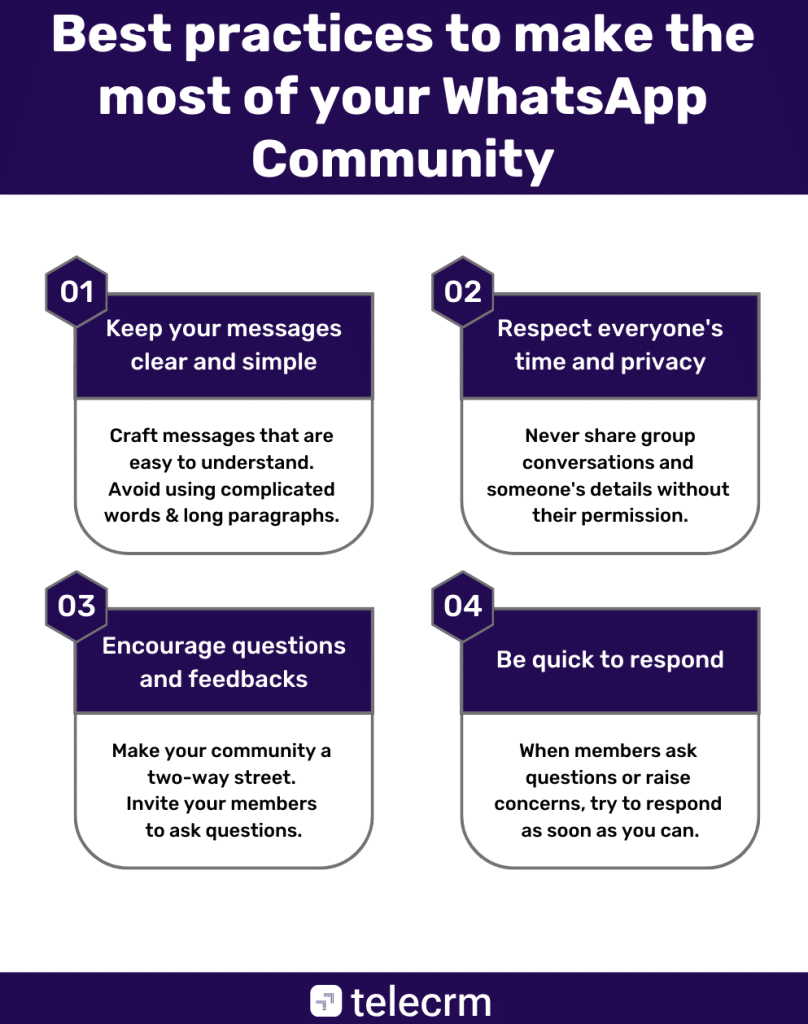 Best practices to make the most of your WhatsApp Community