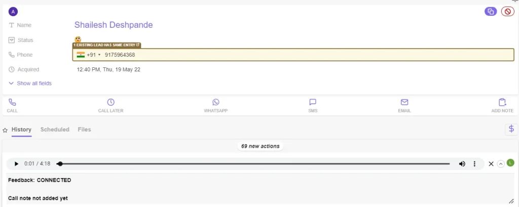 call recording feature in telecrm | benefits of call recording