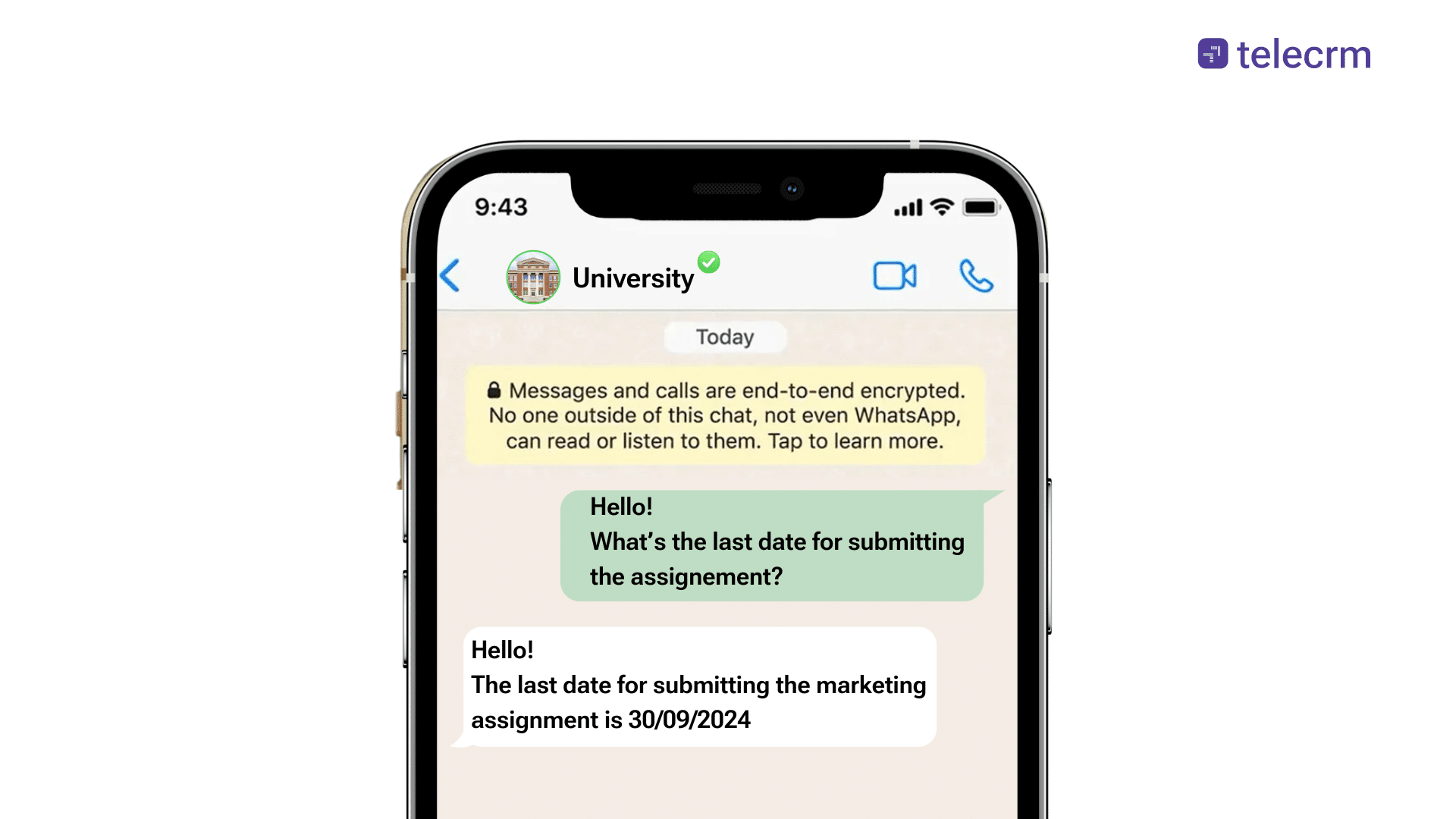 Providing real-time  student support with a chatbot for education