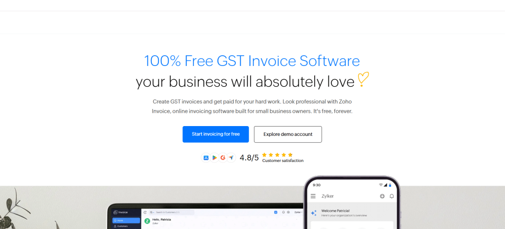 zoho dashboard